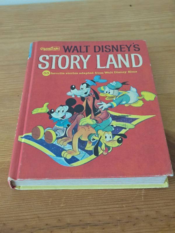 Vintage 1962 Walt Disney's Story Land Hardcover Book + Den Store