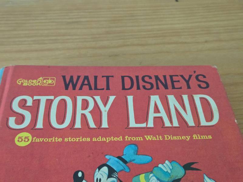 Vintage 1962 Walt Disney's Story Land Hardcover Book + Den Store