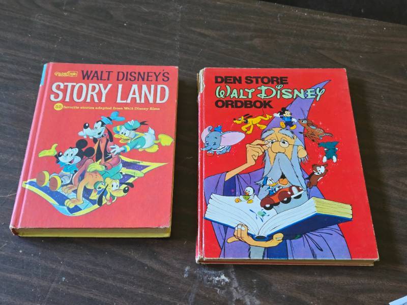 Vintage 1962 Walt Disney's Story Land Hardcover Book + Den Store