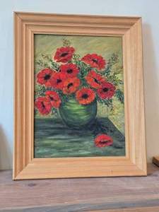 Painting - Rose - , Framed
