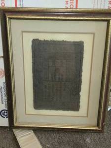Framed Antique Chinese Bank Note - Ming Dynasty Paper Currency Note