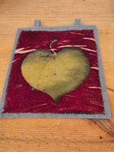 100% Wool Tapestry  Hand Dyed with Real Plant (Catalpa)