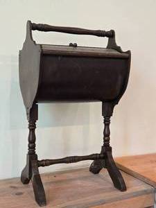 Vintage Wooden Sewing Stand Cabinet