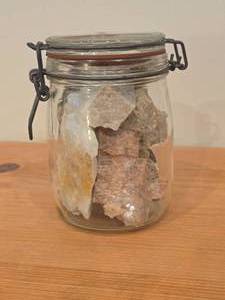 Flip-Top Lid Jar of Assorted Rocks