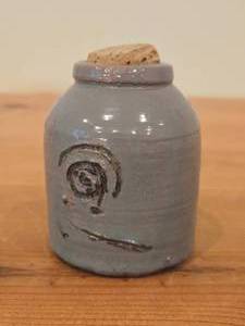 Hand-made Stoneware Jar with Cork Stopper