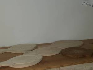 (3) Wood Fish theme Serving Trays  Wood Fish theme Cutting Board  Tear shaped Cutting Board