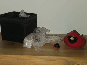 (23) Candy Design (Norway) Dompap Bird Figures  (1) Ceramic Cardinal