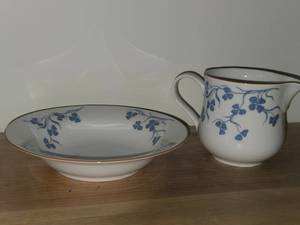 Porsgrund (Norway) Sugar Bowl and Creamer