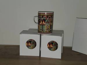 Lot of (5) Candy Design (Norway) Coffee Mugs
