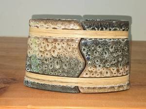 Double Wedge Ceramic Pottery Art Vase