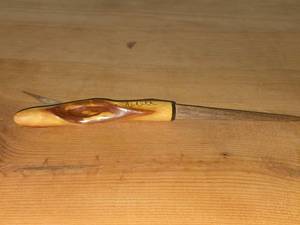 Handcarved Wood Letter Opener  Signed Alaska Whimsical Whittler 1996