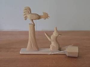 Handcarved Wood Russian Folk Art