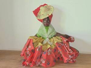 Handmade Carribean Folk Art Souvenir Doll 10