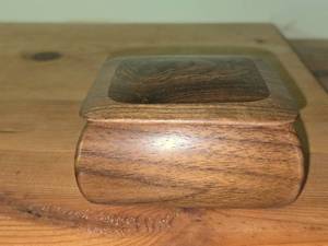 Walnut and Bacoti Wood Trinket Box
