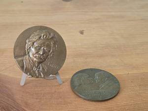 Lot of (2) Bronze Medallions of Various Composers