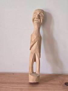 Handcarved Wood Folk Art Figure