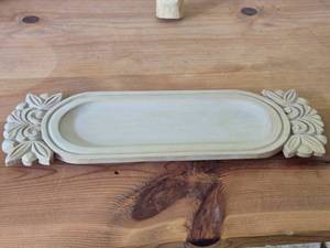 Oval Wood Carved Applique