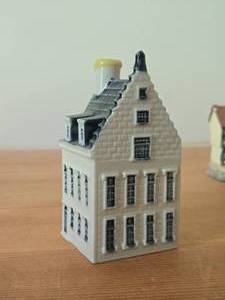 KLM Deft Blue Canal House Miniature Collectible