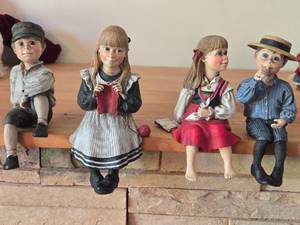 Lot of (4) Candy Design (Norway) Shelf Sitter Figures