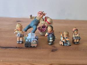 (5) Goebel Ornaments  (1) Farmer Pig Ornament