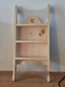 Wood Display Shelf 2-tier