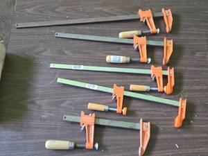 Lot of (5) Bar Slide Clamps