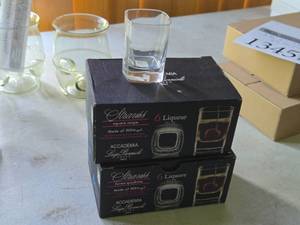 Lot of (2 Boxes) Strauss Square Shot Glasses 6-count ( 12 total items )