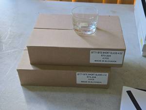 Lot of (2 Boxes) Bitty Bite Short Shot Glasses 6-count ( 12 total items )