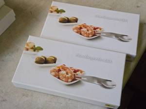 Lot of (2 Boxes) Hardanger Shrimp Forks 4-count ( 8 total items )