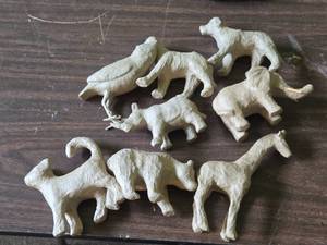 Lot of (8) Decopatch Paper Mache Animal Figures