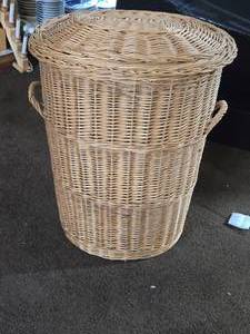 Wicker Laundry Basket with Lid