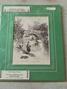 Hand Silk Screen Print - Stone Bridge in Jefferson Park