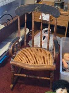 Childrens Wood Rocking Chair
