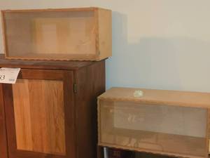 Lot of (2) Display Cases