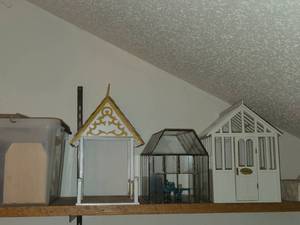 Lot of (3) Dollhouse Miniature Collectible Replica Structures