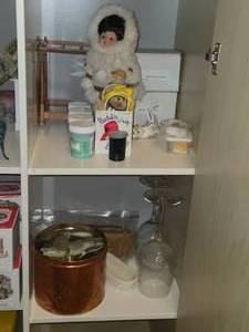 Lot of (2 Shelves) Dollhouse Miniatures