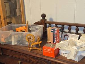 Lot of (1 Tote) Dollhouse Miniatures