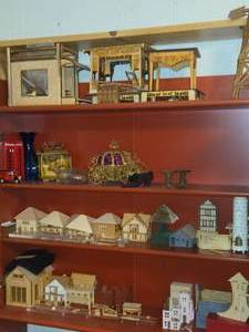 Lot of (4 Shelves) Dollhouse Miniatures