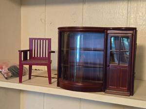 Miniature Display Shelf  Miniature Dollhouse Chair