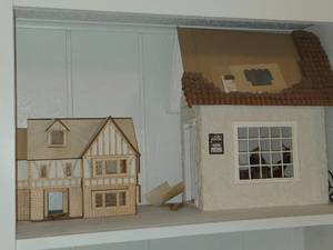 Lot of (2) Dollhouse Miniature Houses
