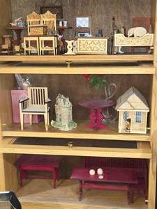 Lot of (3 Shelves) Dollhouse Miniatures