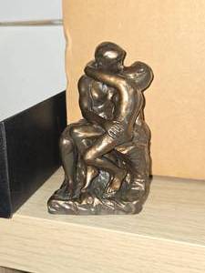 Miniature Bronze Finish Resin Replica - The Kiss by Auguste Rodin 4