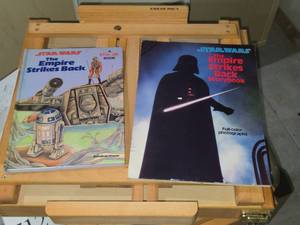 Lot of (2) Star Wars Empire Strikes Back Books - Full Color Photograph Book  Pop-Up Book