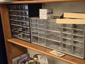 Lot of (2) Parts Organizer Cabinets