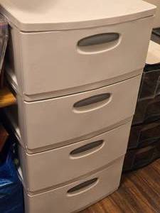 4-Drawer Plastic Storage Cabinet