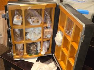 Suitcase of Dollhouse Miniatures