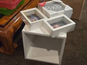 White Ikea Cube Storage  (5) White Shadow Boxes