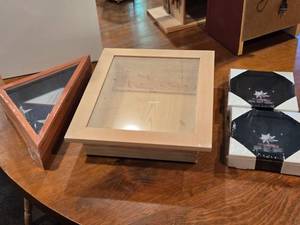 (3) Shadow Boxes  (1) Flag Display Case