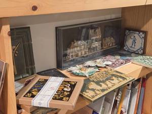 Lot of (1 Shelf) Tile Art Work (assorted)
