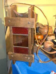 Vintage Rustic Wood Lantern